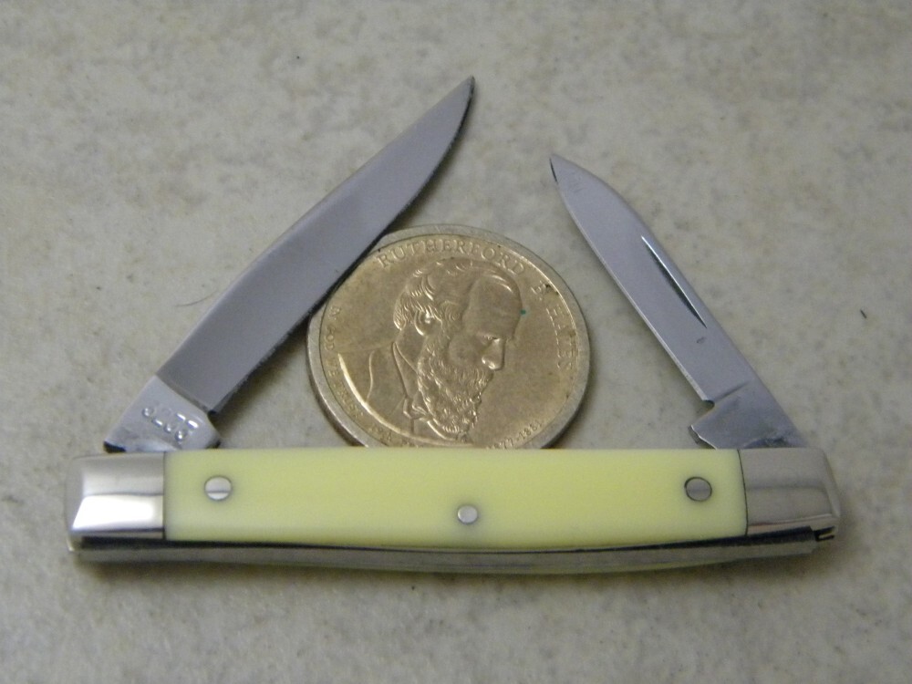 Case XX USA 3233 Yellow 6 Dot Pen Knife c. 1974