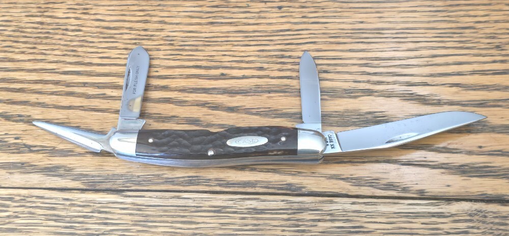 Vintage Case XX USA 64047 P 5 Dots 1975 4 Blade Stockman Knife