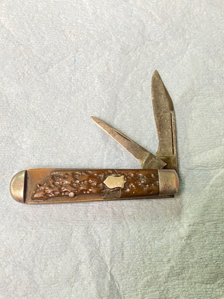 Vintage E.C. Simmons Keen Kutter Pocket Knife – Jigged Bone – 2