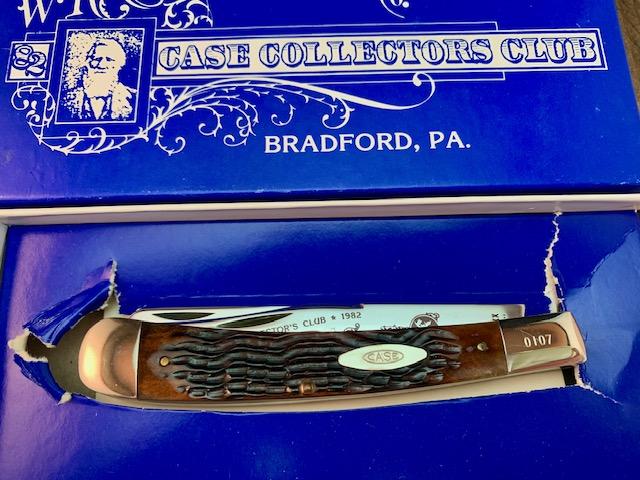 TTマウンテンコース 80周年 切手ファーストデイカバー Case Banana Trapper 1982 CCC Club Knife Brown Jigged Bone Saber