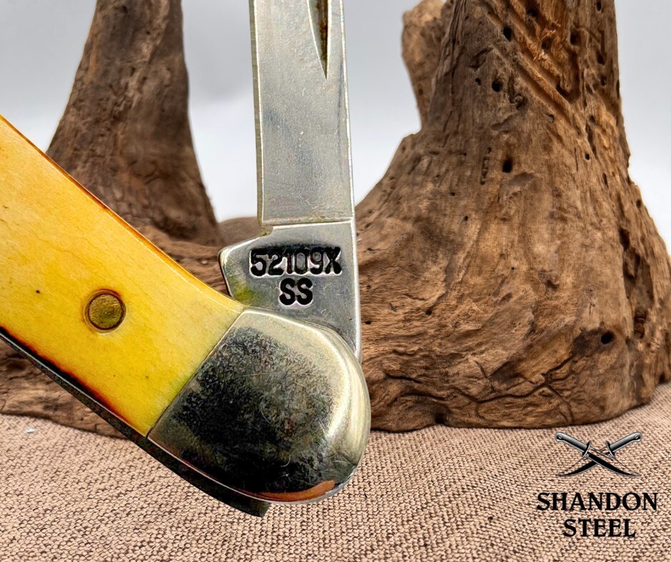 Case XX USA 1999 Mini Copperhead 52109x Stag Handle 2 Blade