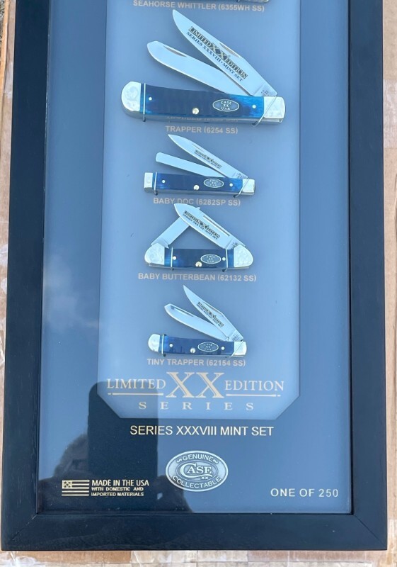蝶貝blue♡ケースセット CASE XX ** 2025 LE XXXVIII OCEAN BLUE GATOR MINT SET - 1 OF 250