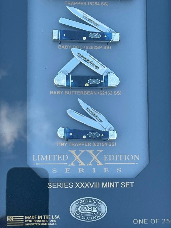 蝶貝blue♡ケースセット CASE XX ** 2025 LE XXXVIII OCEAN BLUE GATOR MINT SET - 1 OF 250