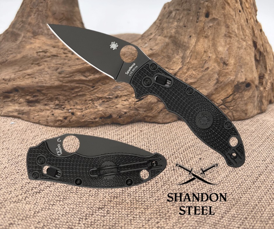 Spyderco Manix® 2 Lightweight FRCP Black/Black Blade C101PBBK2