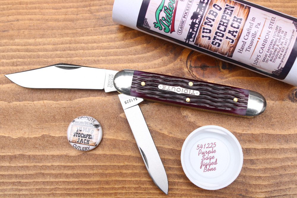 GEC Tidioute 541225 Jumbo Stockpen Jack - Purple Sage Jigged Bone