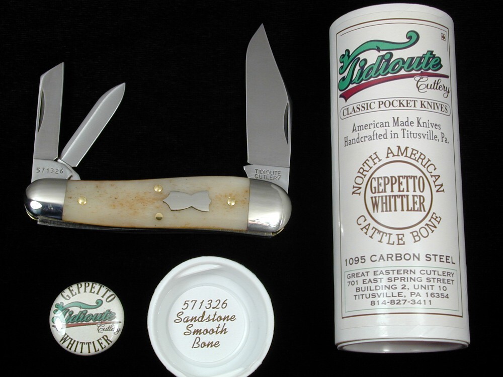 Great Eastern Cutlery GEC Sandstone Smooth Bone Geppetto Whittler