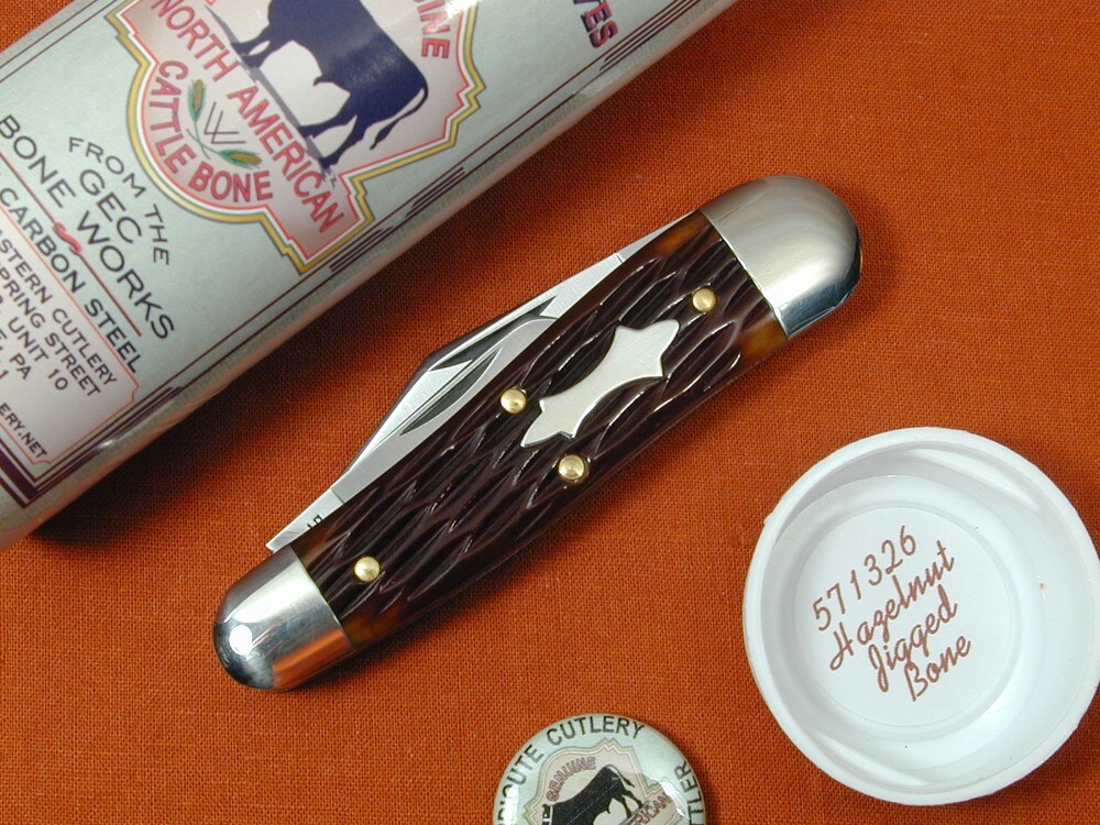 Great Eastern Cutlery GEC Hazelnut Jigged Bone Geppetto Whittler