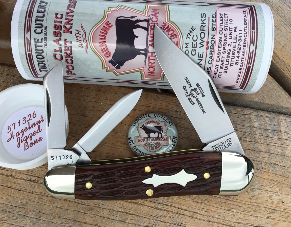 Great Eastern Cutlery 571326 Geppetto Whittler Hazlenut Jig Bone