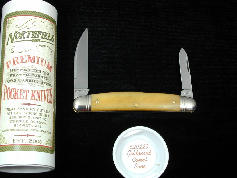 Great Eastern Cutlery GEC Smooth Goldenrod Camel Bone Pocket