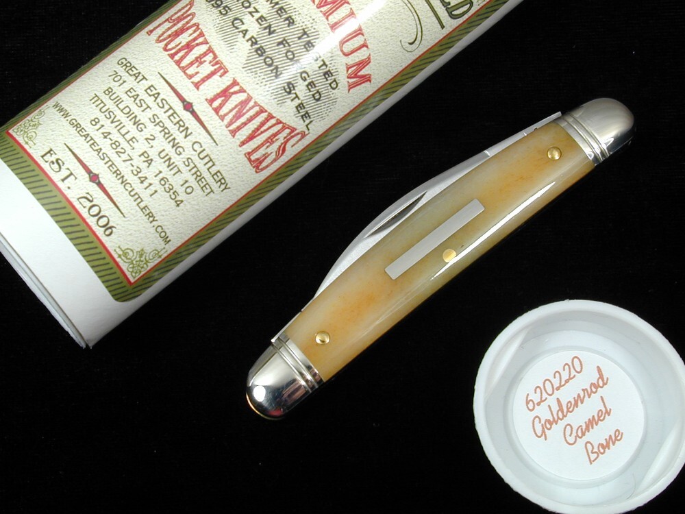 Great Eastern Cutlery GEC Smooth Goldenrod Camel Bone Pocket