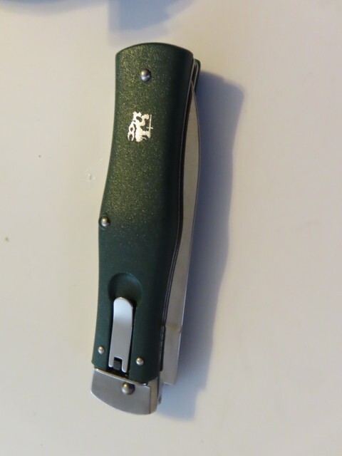 MIKOV CZECH PREDATOR LEVER AUTO WITH SHEATH GREEN NEW IN BOX