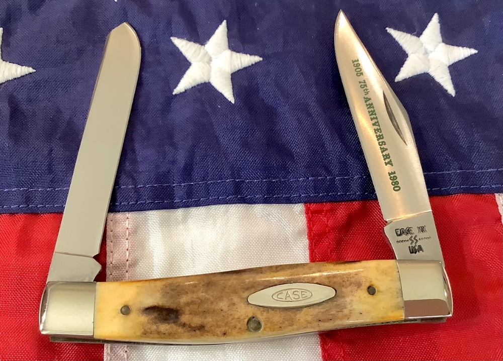 1980 Case xx 4 & 1/4” Moose Knife (MDL# 5275 SP SSP) w Nice Stag