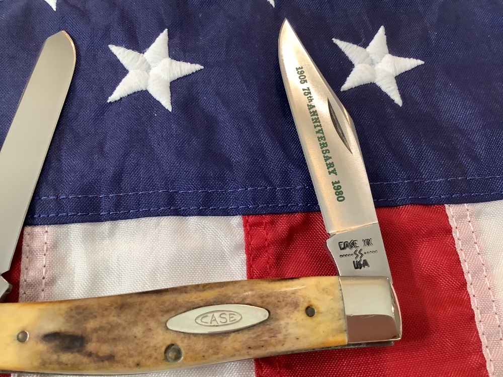1980 Case xx 4 & 1/4” Moose Knife (MDL# 5275 SP SSP) w Nice Stag