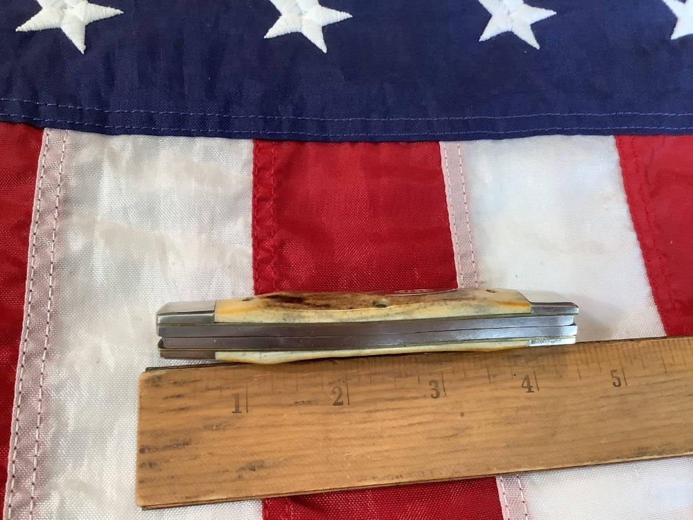 1980 Case xx 4 & 1/4” Moose Knife (MDL# 5275 SP SSP) w Nice Stag