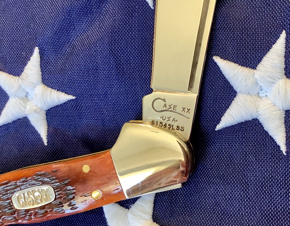 ゴールドリボルバー 木製ケース付き 1998 Case xx Copperlock (Mdl# 61549L SS) w/ Nice Brown Bone