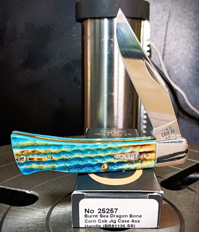 2026 Case XX Axe Handle Burnt Sea Dragon Bone BR61135 SS