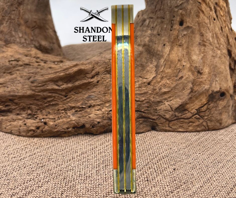 CASE XX USA 2025 SMOOTH ORANGE DELRIN FULL SIZE TRAPPER KNIFE 4254