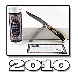 2010 GEC Limited Edition Genuine Burnt Stag Trapper Knife