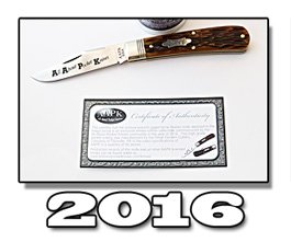 2016 AAPK GEC Series Limited Edition Antique Autumn Jigged Bone Stallion Knife