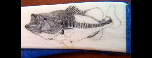 Colin Paterson Largemouth Bass Scrimshaw Project - Image 8