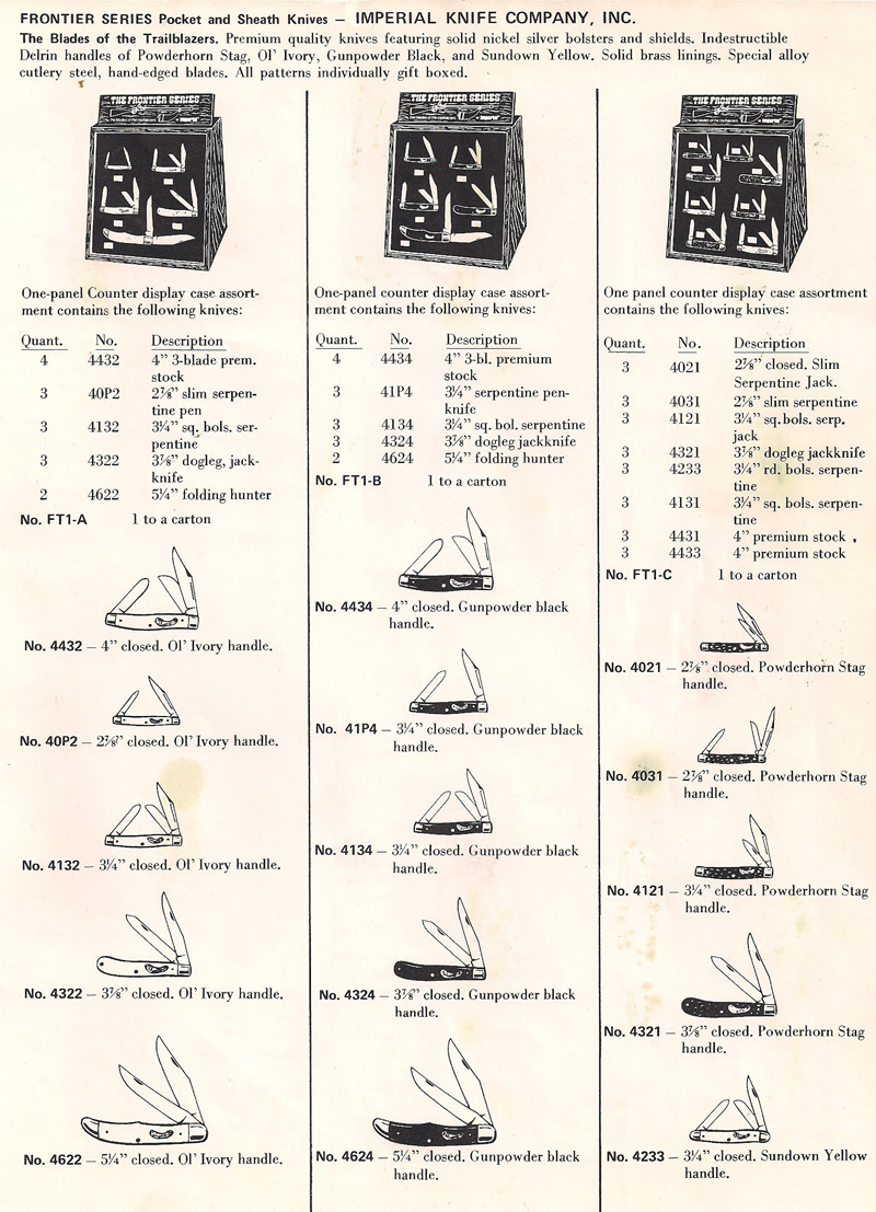 Imperial's Frontier Series Catalog
