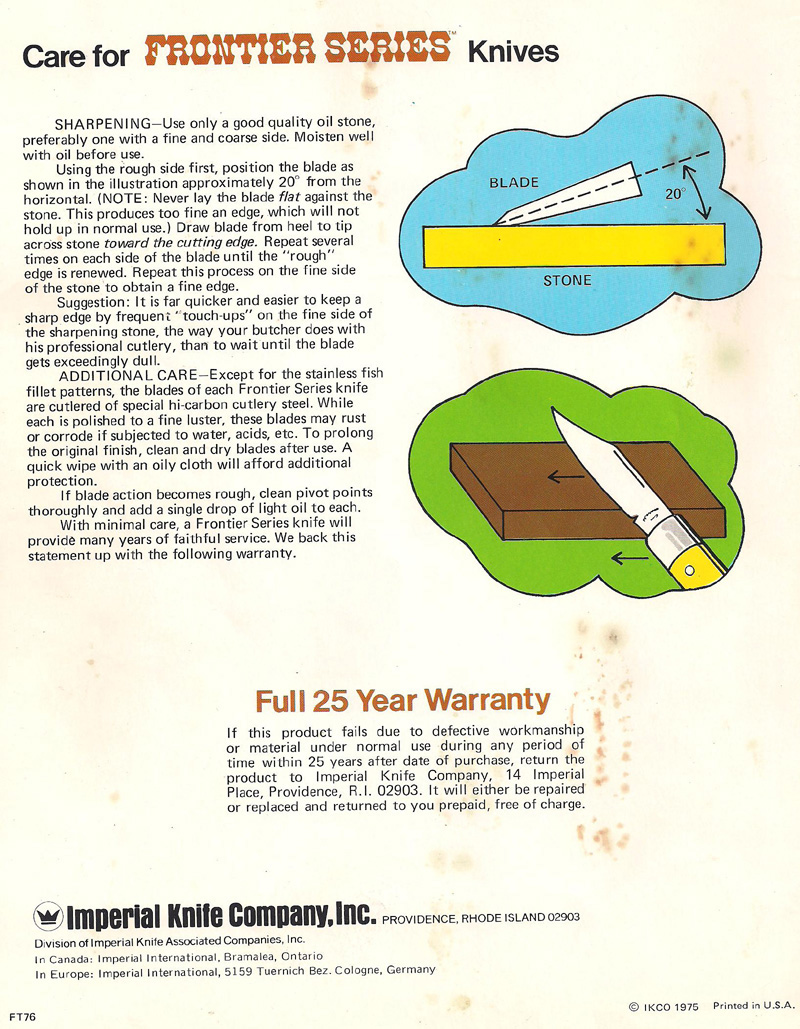 Imperial's Frontier Series Catalog