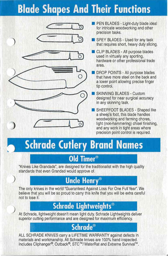 Schrade Knife Bill Of Rights Page 3