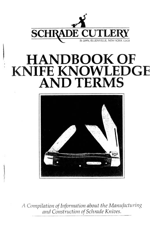 Schrade Cutlery Handbook Cover