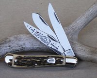 Bulldog BKC 161-A Three Blade Dogleg Trapper Knife
