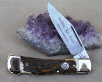1997 Bulldog Brand Damascus Lockback Knife