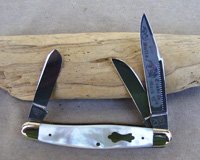 Bulldog Brand Pearl Stockman Knife