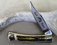 Bulldog Brand Stag Calf Roper Prototype Knife
