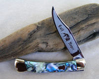 Bulldog Brand Abalone Calf Roper Prototype Knife