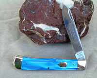 Bulldog Brand Blue Single Blade Trapper Knife