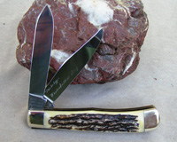 Bulldog Brand Transition Prototype Winter Bottom Stag Trapper Knife