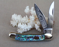 Bulldog Brand Heart Abalone Copperhead Knife