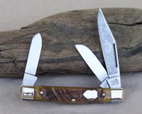 Bulldog Brand Sheephorn Square Bolster Stockman Knife
