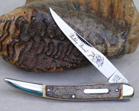 2005 Bulldog Brand Bark Mammoth Ivory Toothpick Knife