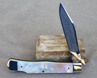 Bulldog Brand Lewis and Clark Swing Guard AAA Pearl Prototype Knife