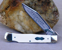 Bulldog Brand Lewis and Clark Swing Guard Interior Mastodon Ivory Prototype Knife