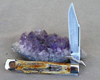 Prototype Bulldog Brand Genuine Stag Swing Guard Knife