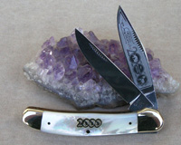 Bulldog Brand Genuine Pearl Copperhead Knife