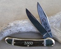 Bulldog Brand Genuine Stag Copperhead Knife