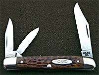 Case XX Green Bone Split Backspring Whittler Knife