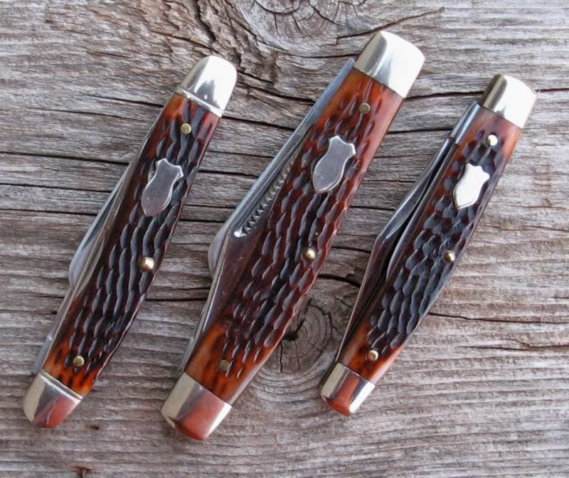 Schrade Walden 3 1/2" Brown Jig Bone Barlow--individually numbered 