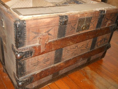 tooled leather covered panels.JPG