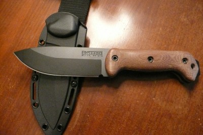 BK2 with micarta that was sanded, buffed and polished. My first DIY.
