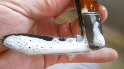 6. Simple household cleaner and a rinse in water.JPG