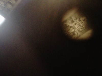 Picture inside knife peep hole