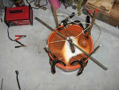 The electrolysis rig